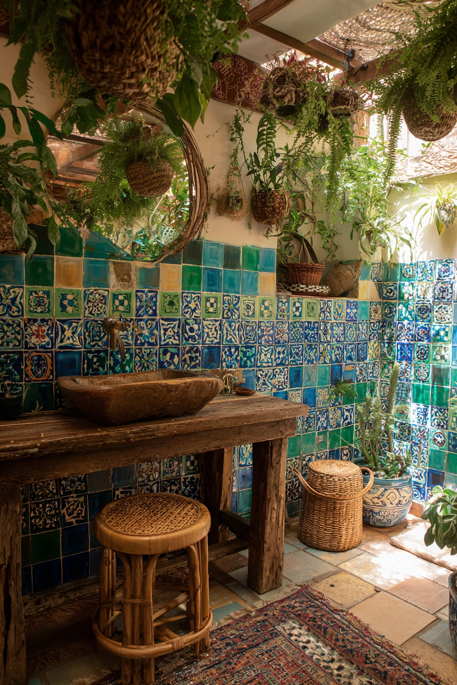 Boho bathroom decor 10