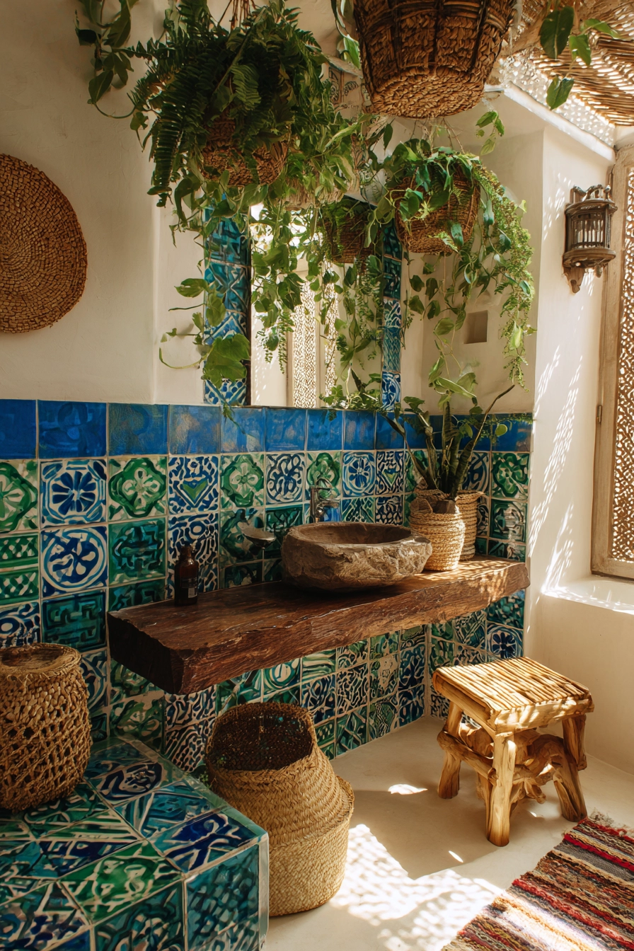 Boho bathroom decor 11