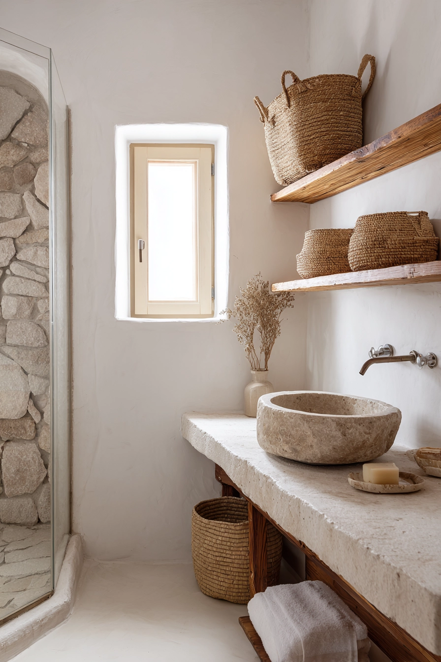 Boho bathroom decor 15