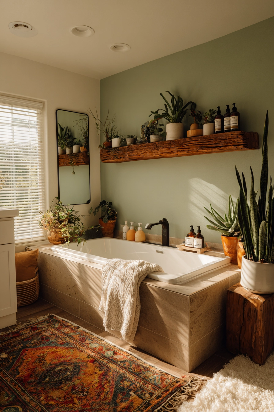 Boho bathroom decor 19