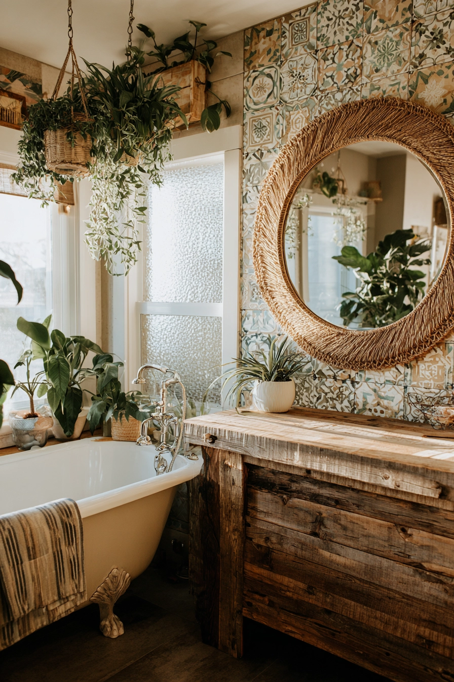 Boho bathroom decor 22