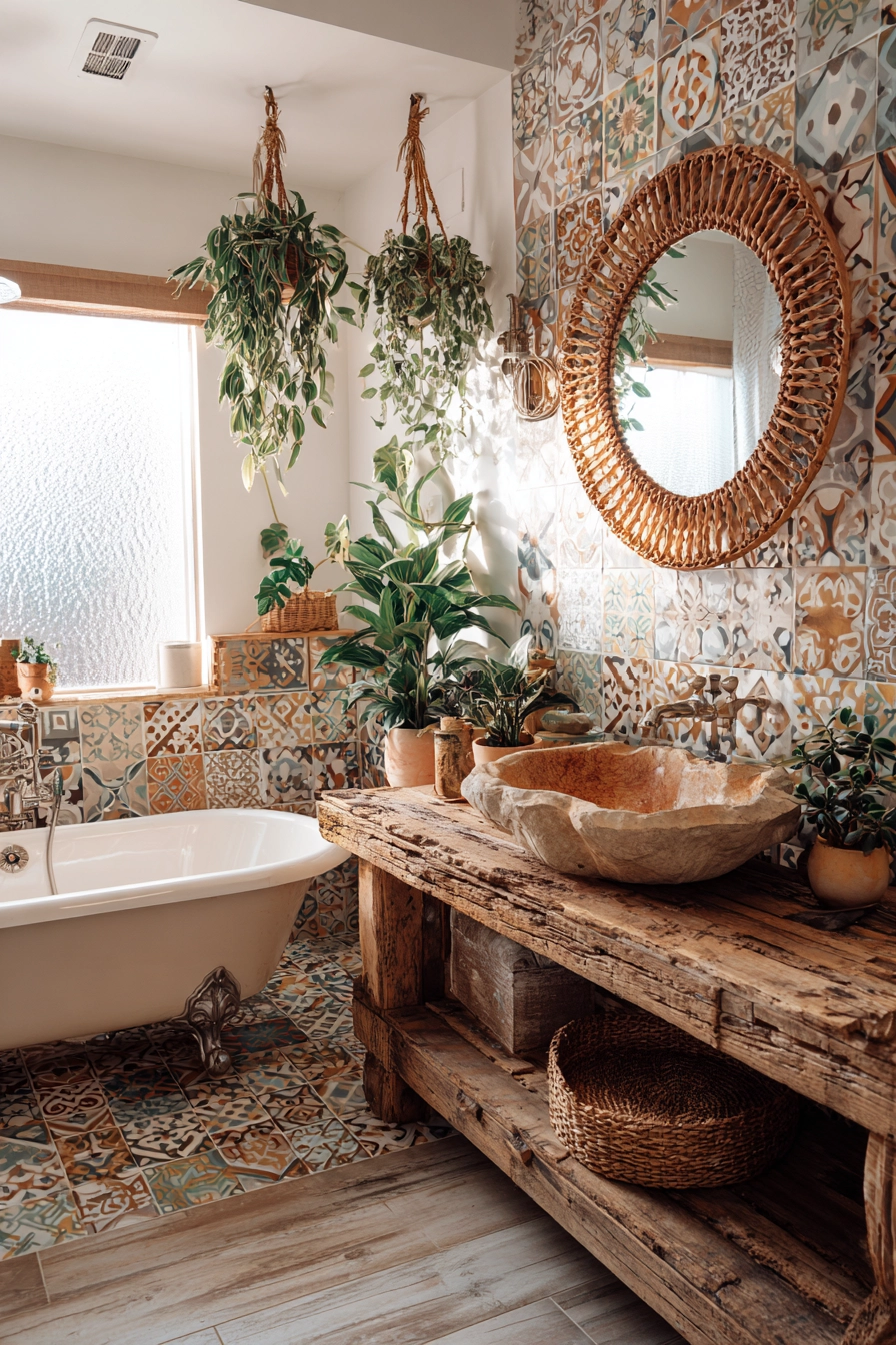 Boho bathroom decor 24