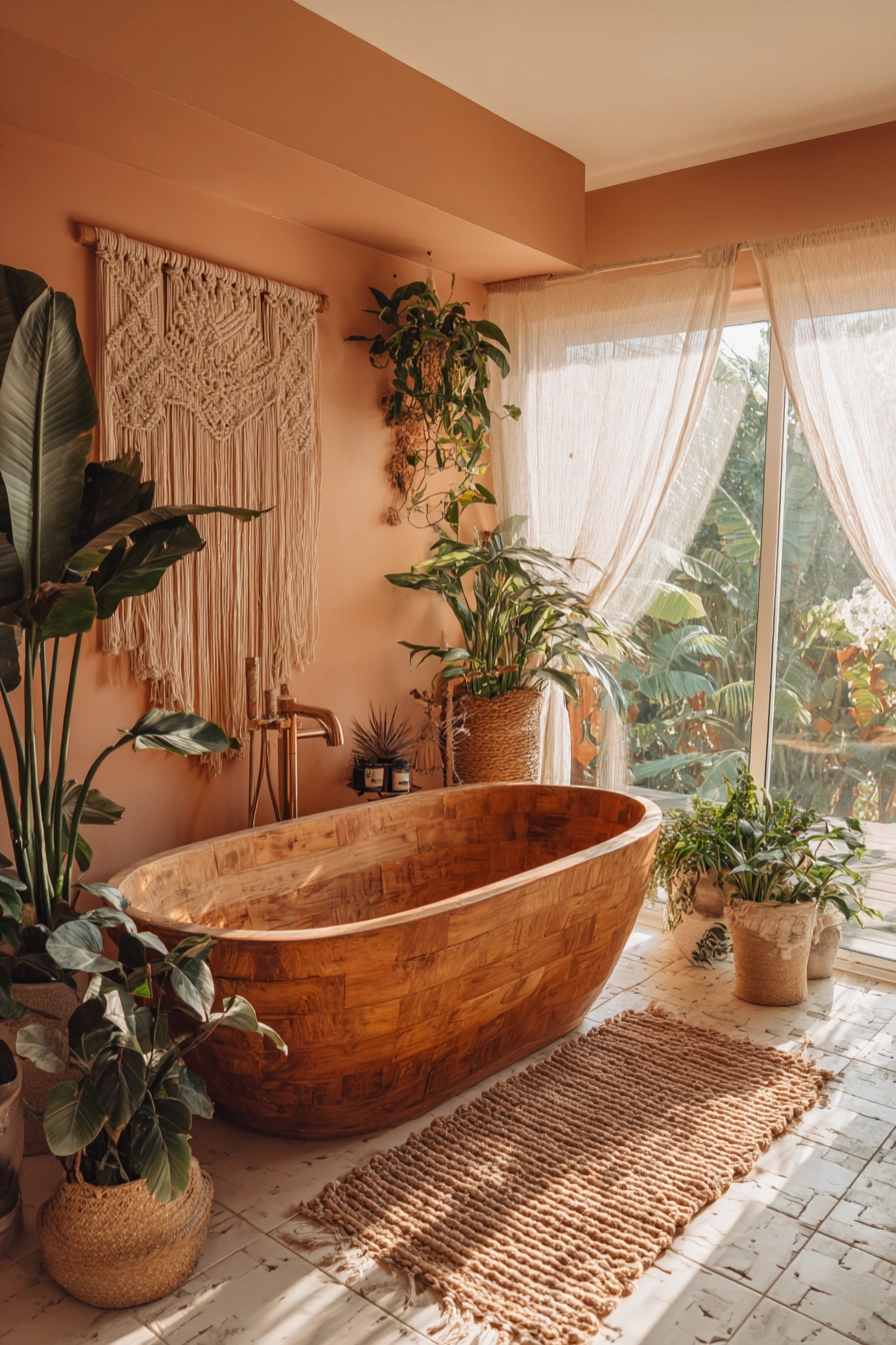 Boho bathroom decor 3