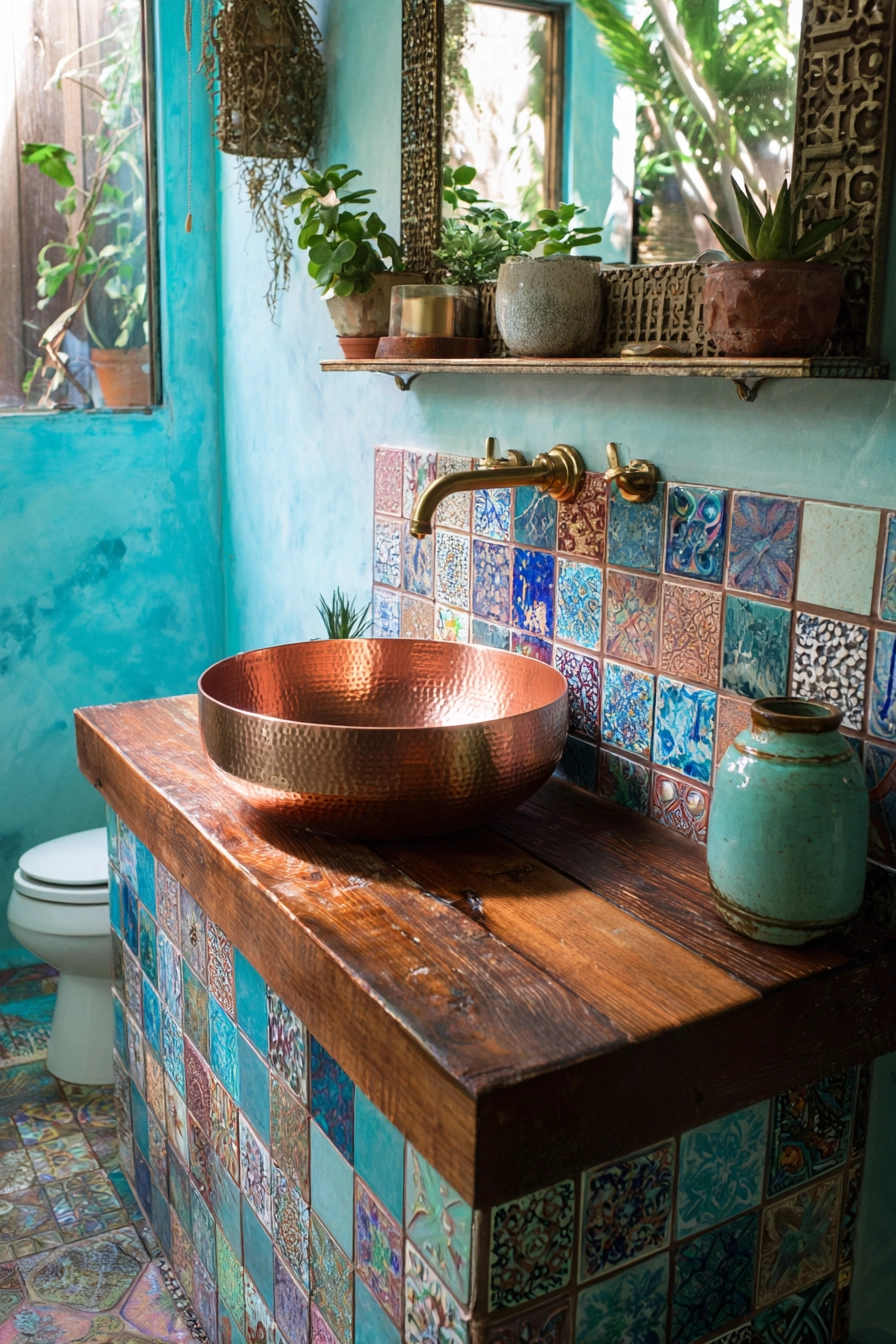 Boho bathroom decor 37