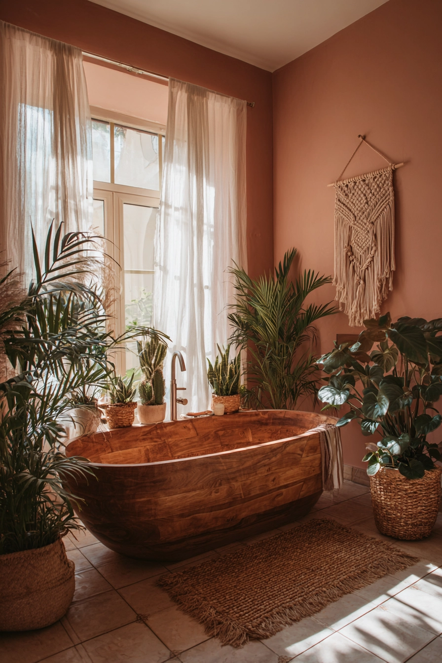 Boho bathroom decor 4