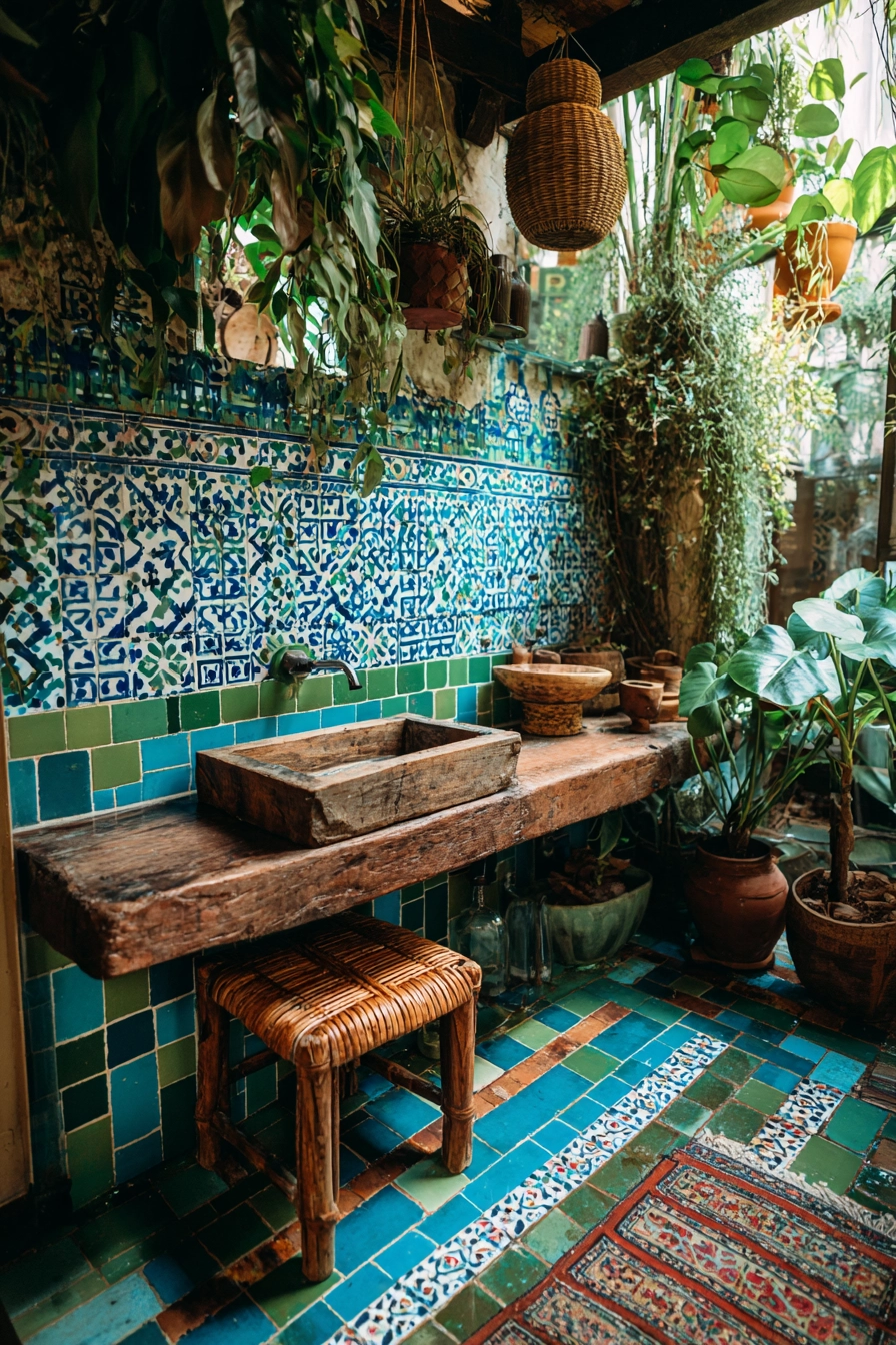 Boho bathroom decor 9