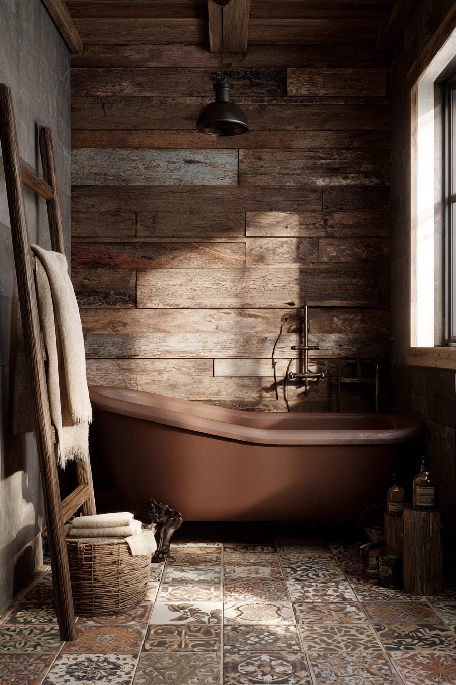 Brown bathroom ideas 14