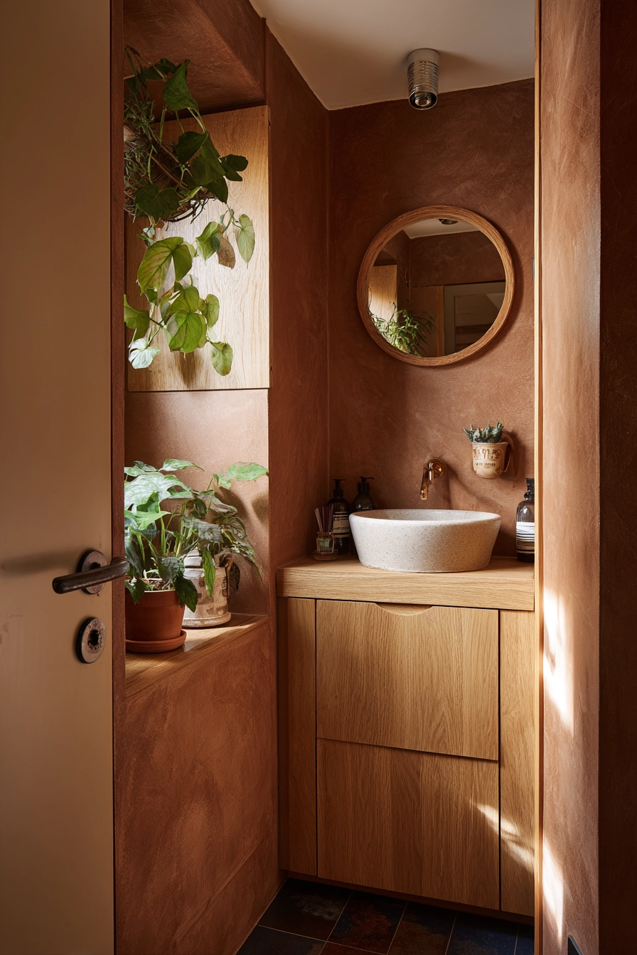 Brown bathroom ideas 23