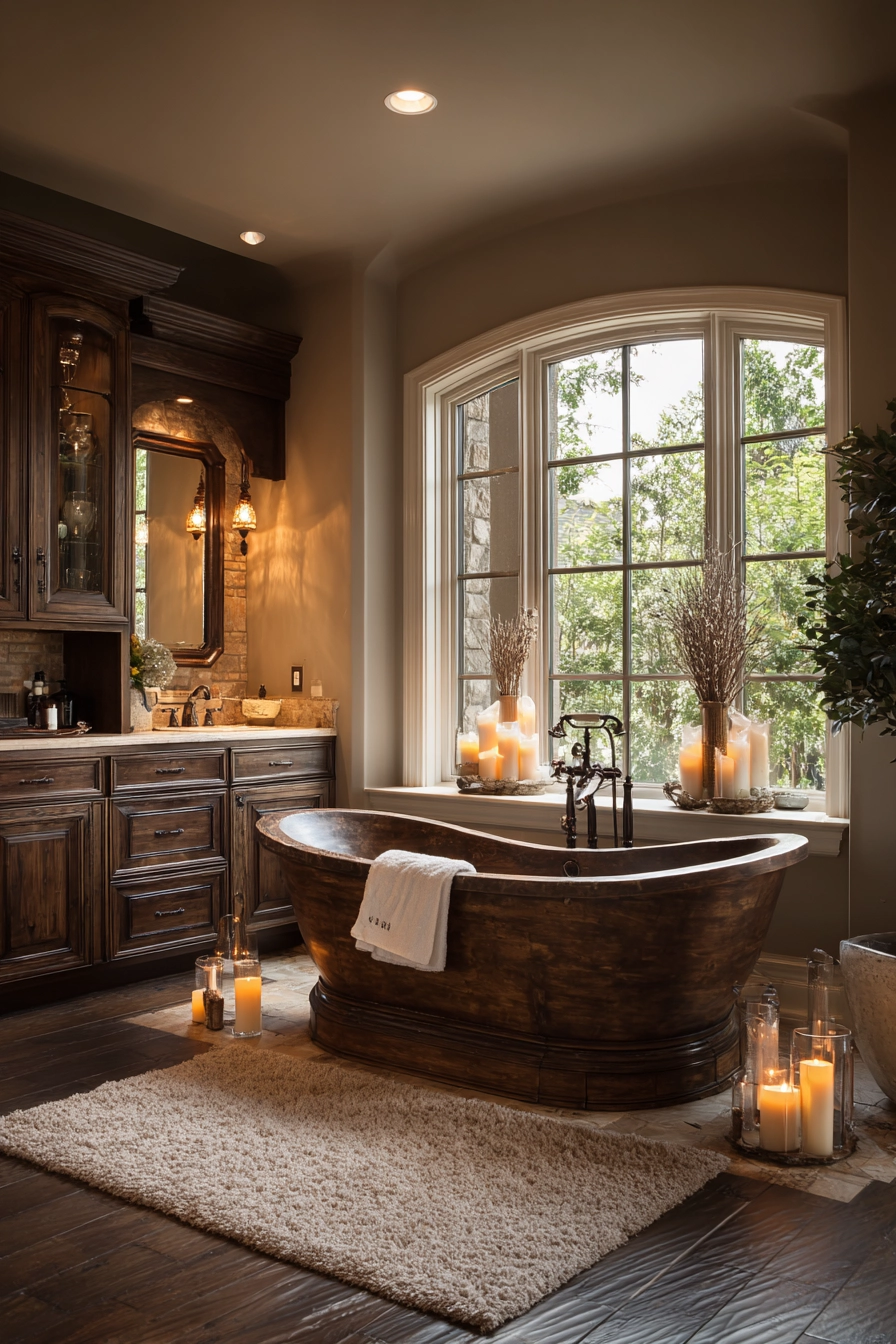 Brown bathroom ideas 28