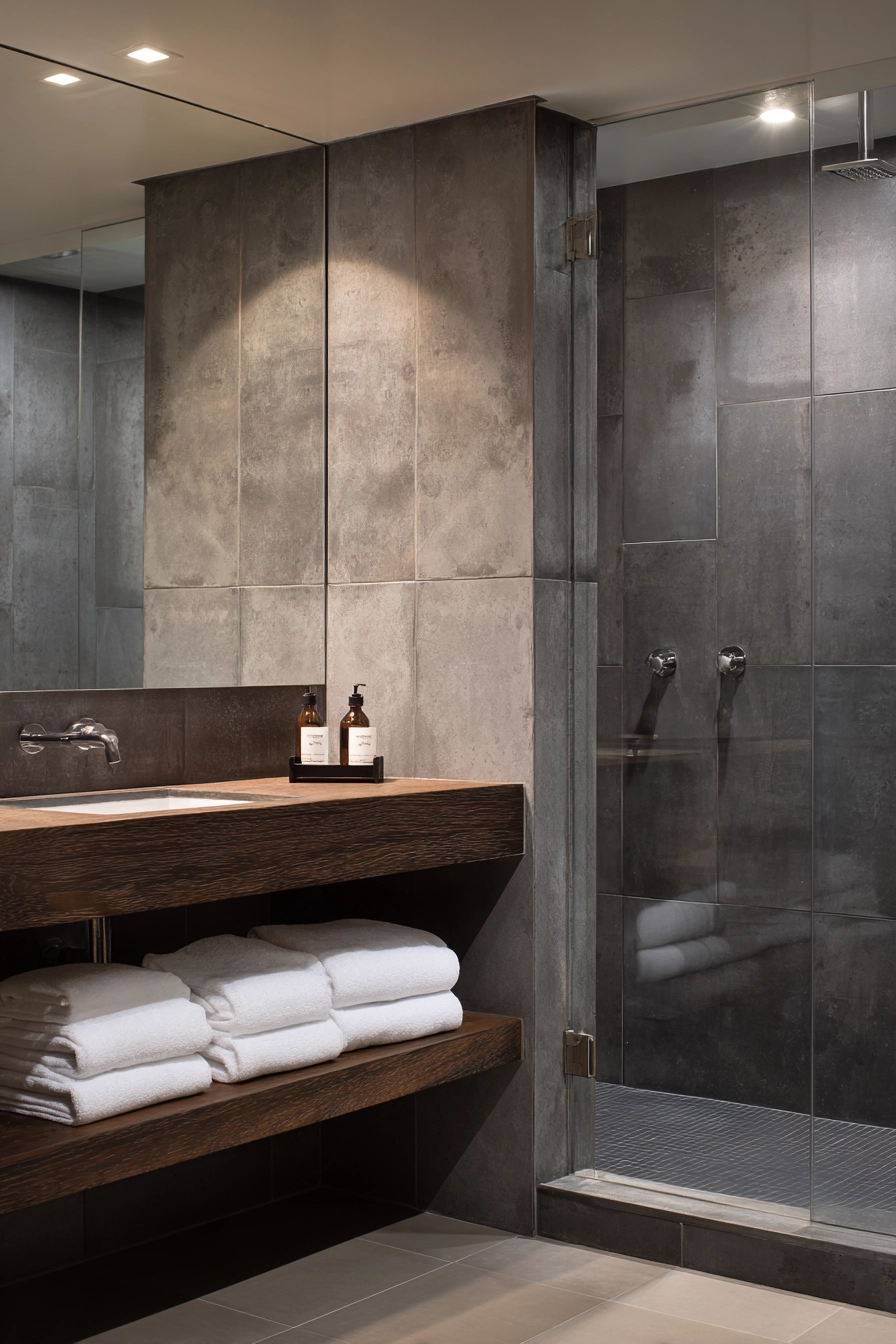 Brown bathroom ideas 30