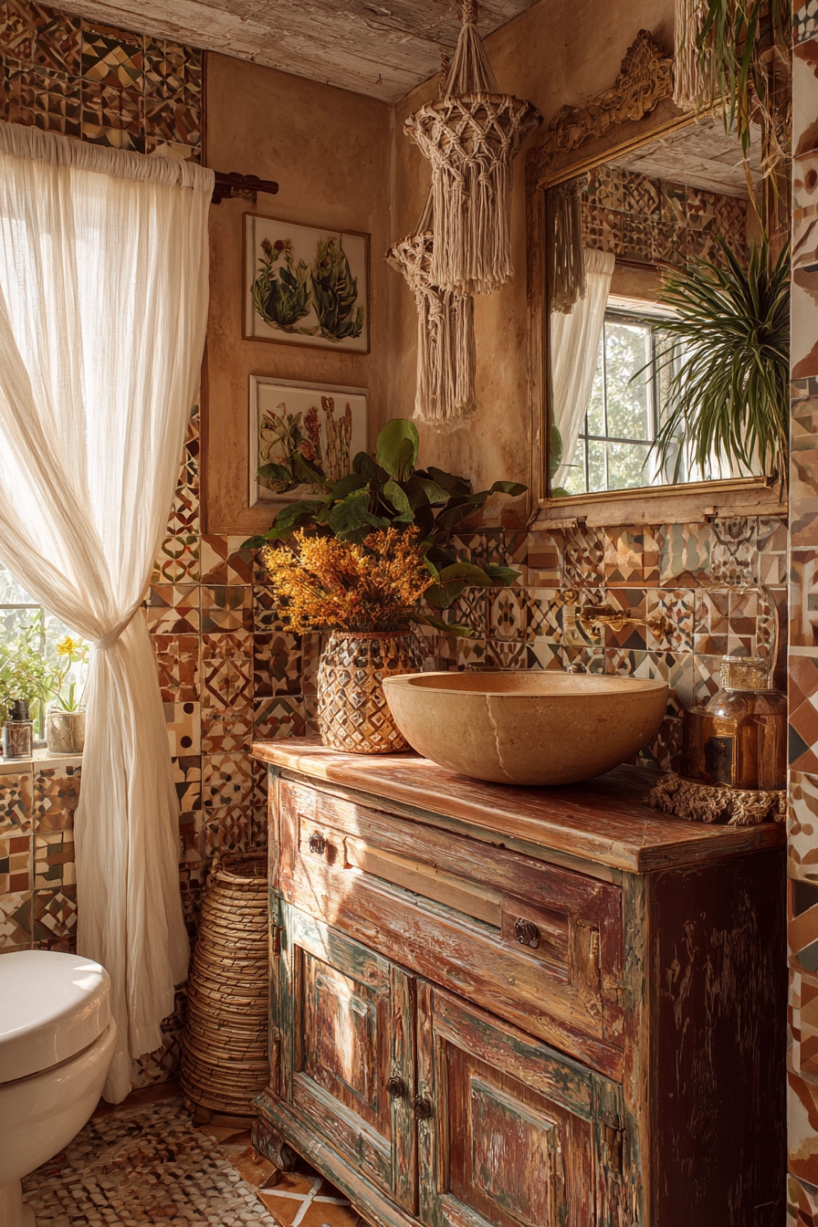 Brown bathroom ideas 33