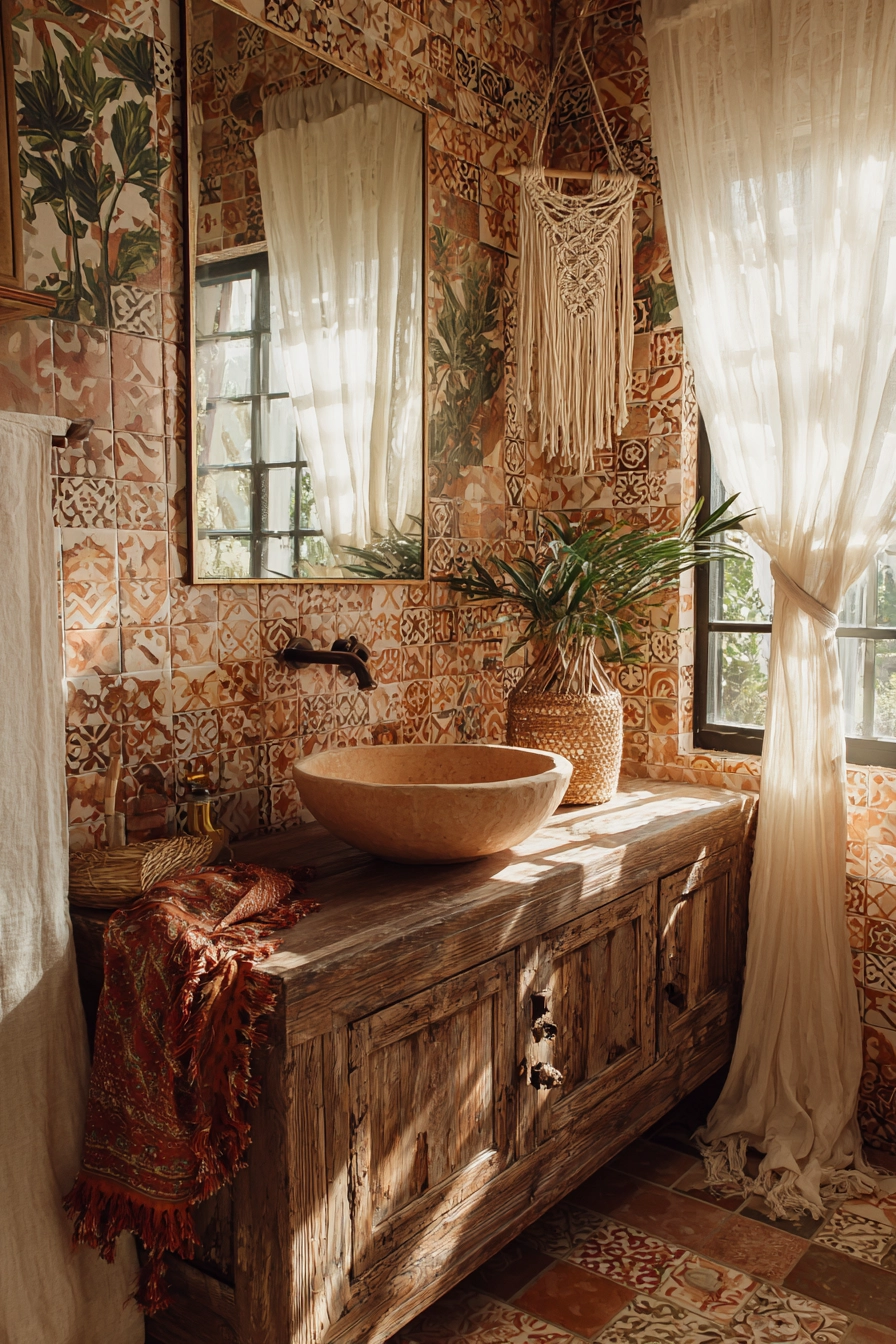 Brown bathroom ideas 34