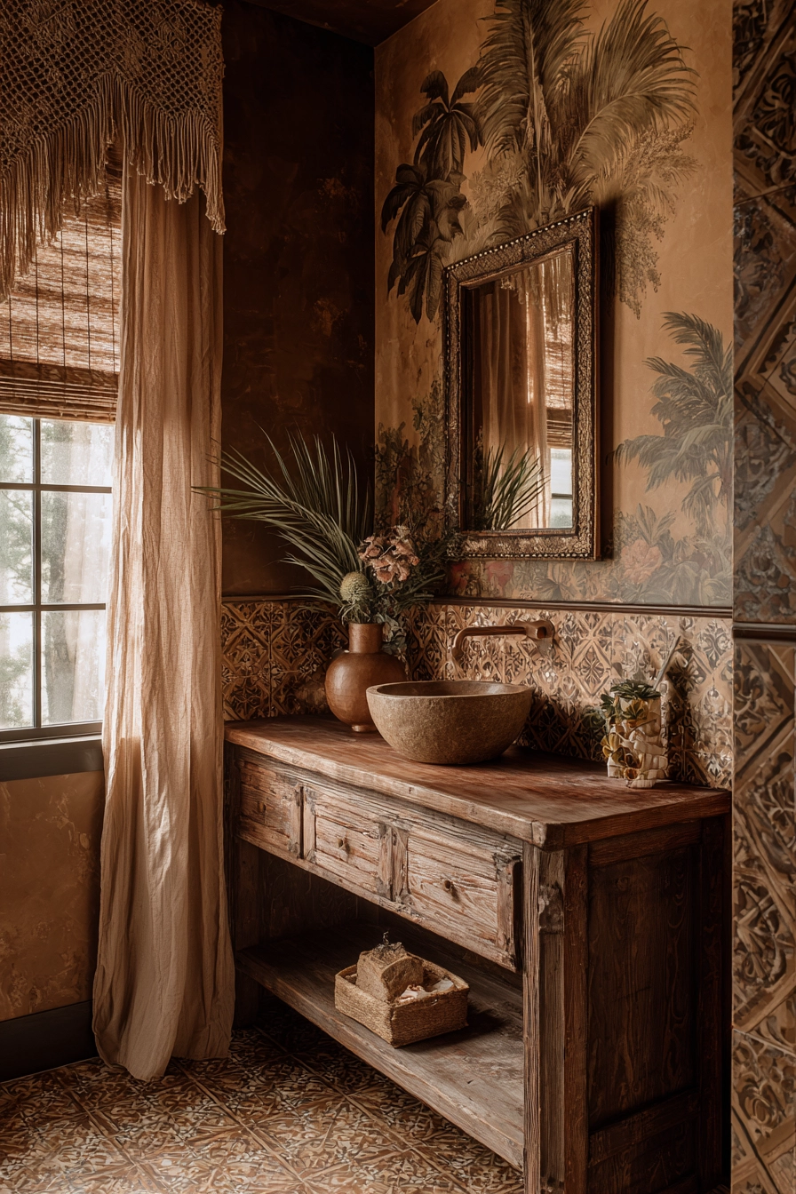 Brown bathroom ideas 35