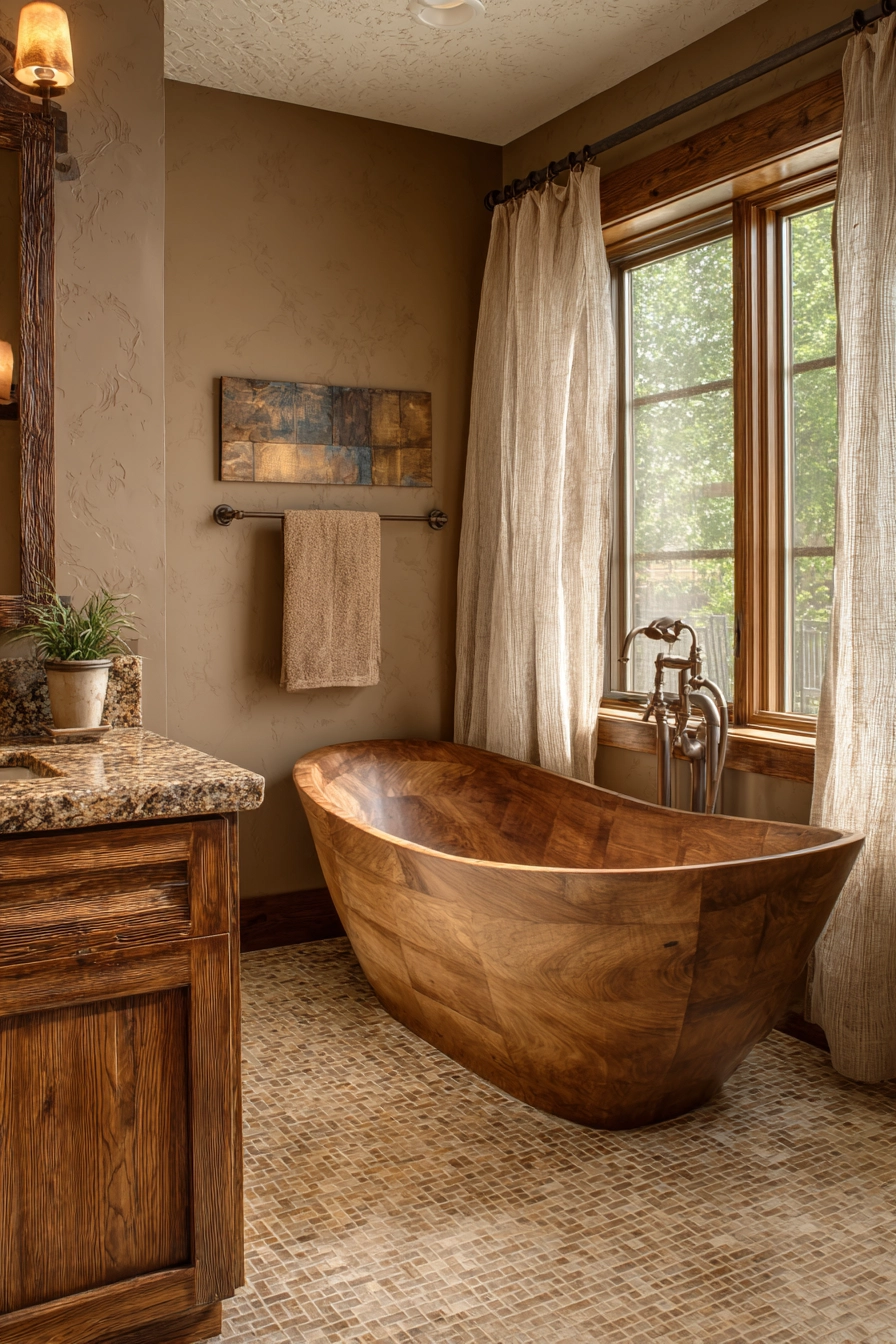 Brown bathroom ideas 4
