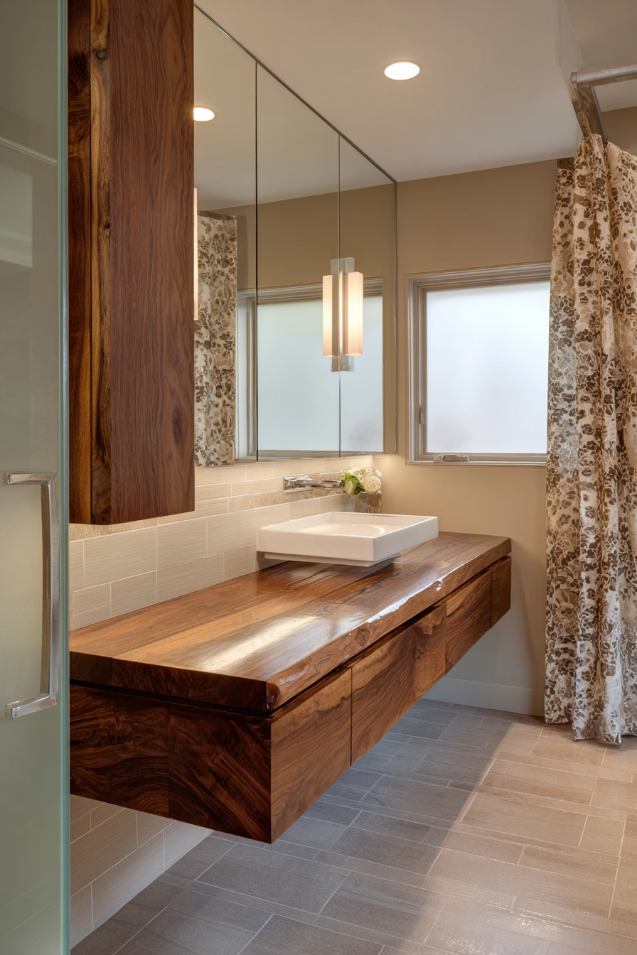 Brown bathroom ideas 7