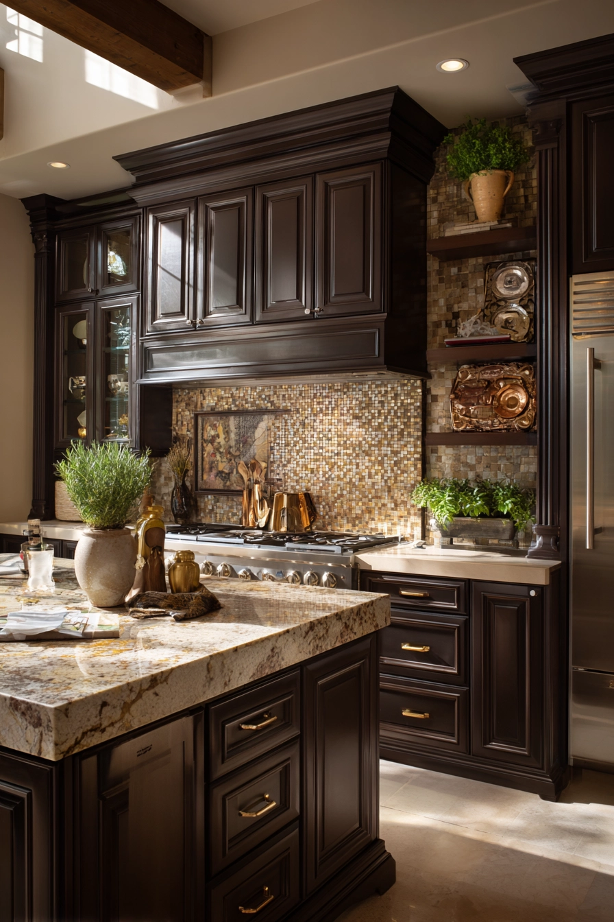 Brown kitchen ideas 21