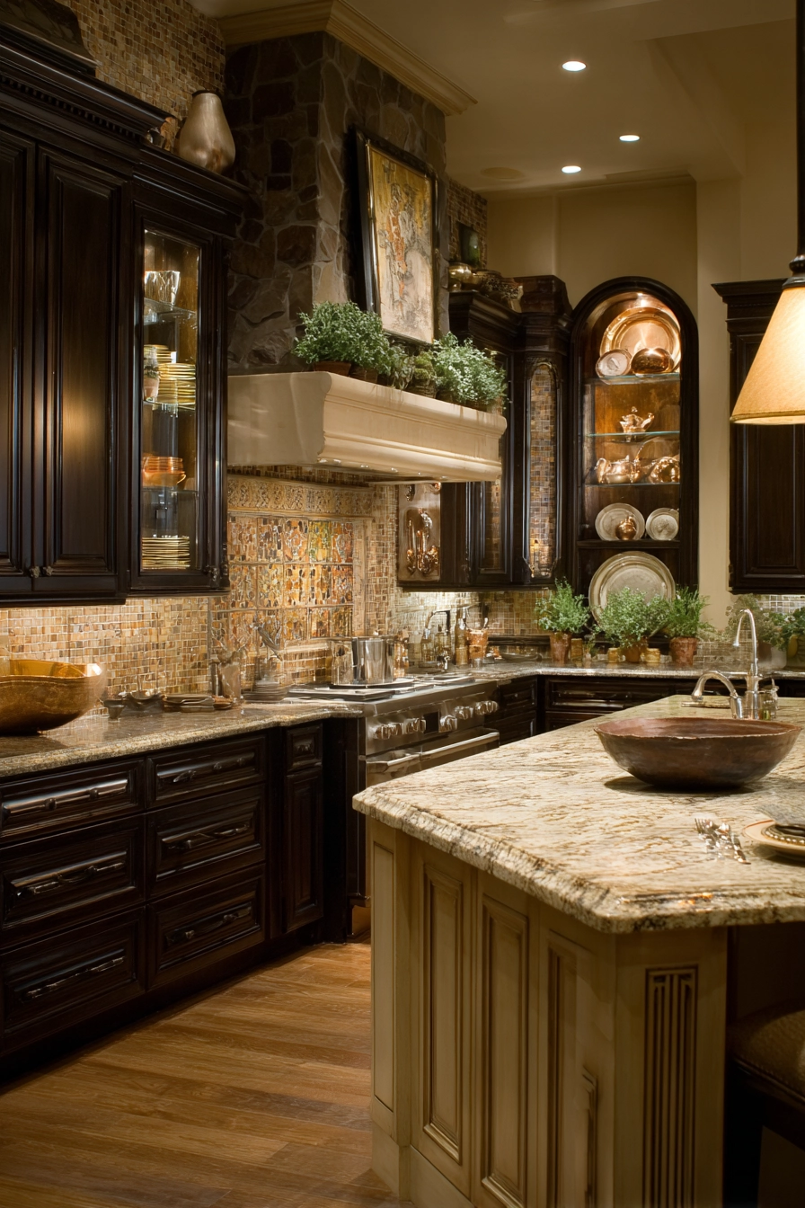 Brown kitchen ideas 22