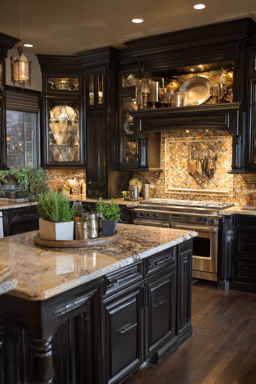 Brown kitchen ideas 23