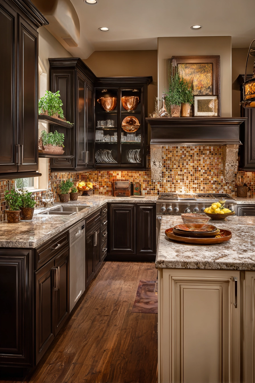 Brown kitchen ideas 24