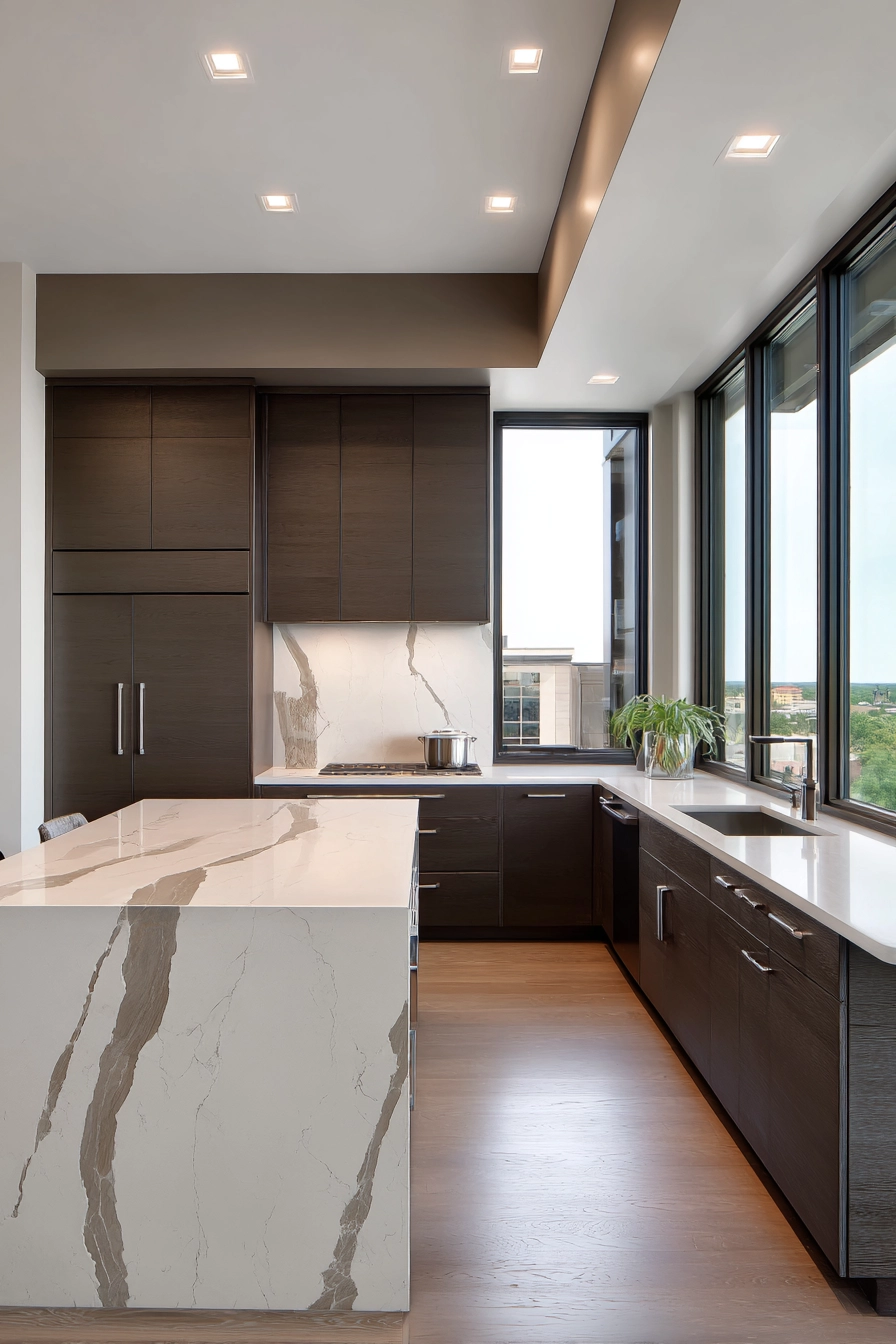 Brown kitchen ideas 29