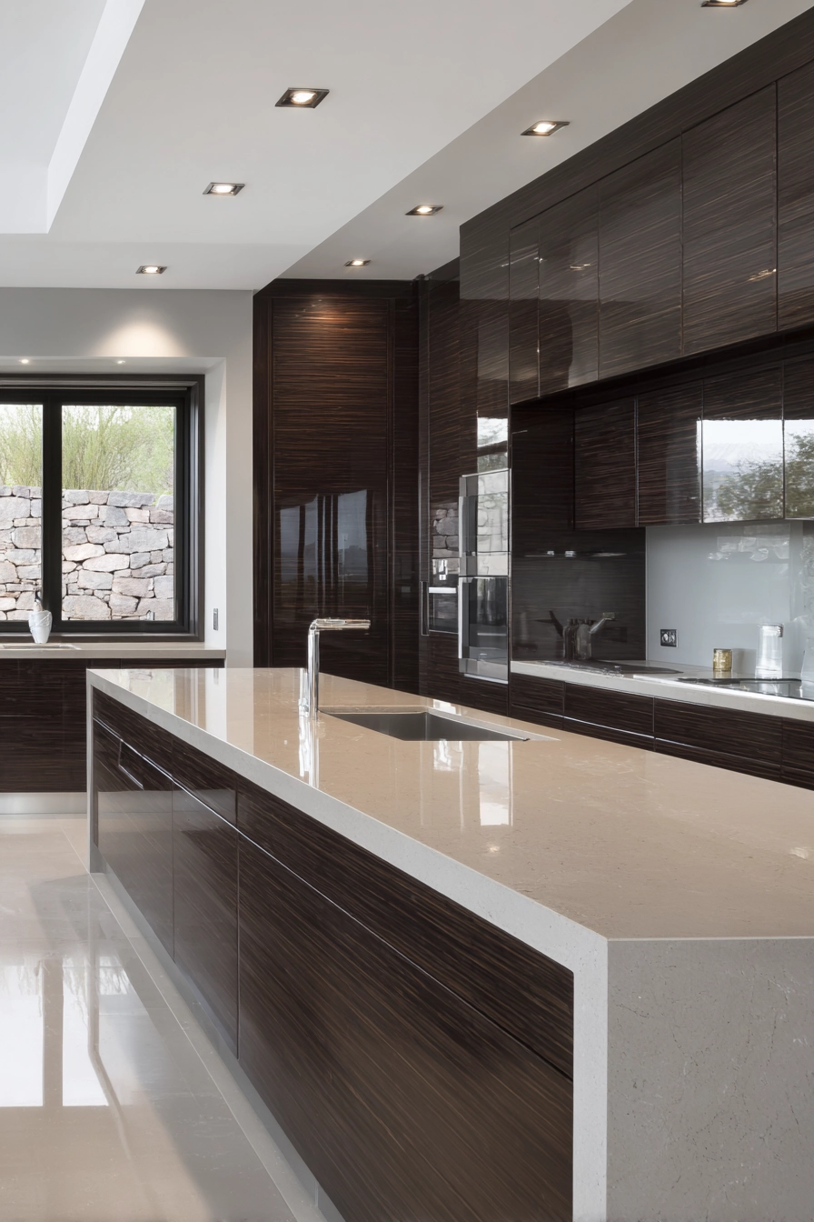 Brown kitchen ideas 31