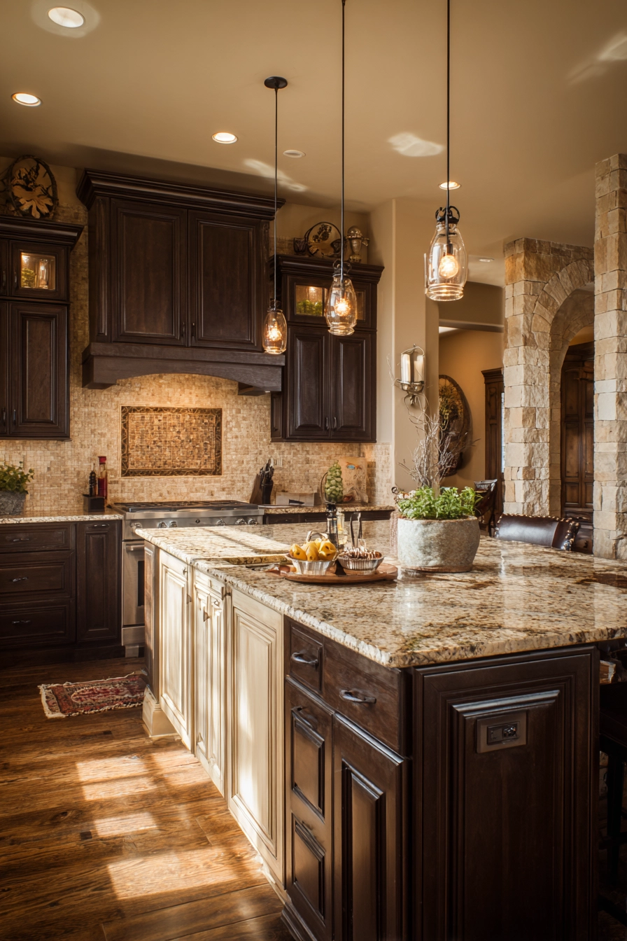 Brown kitchen ideas 34