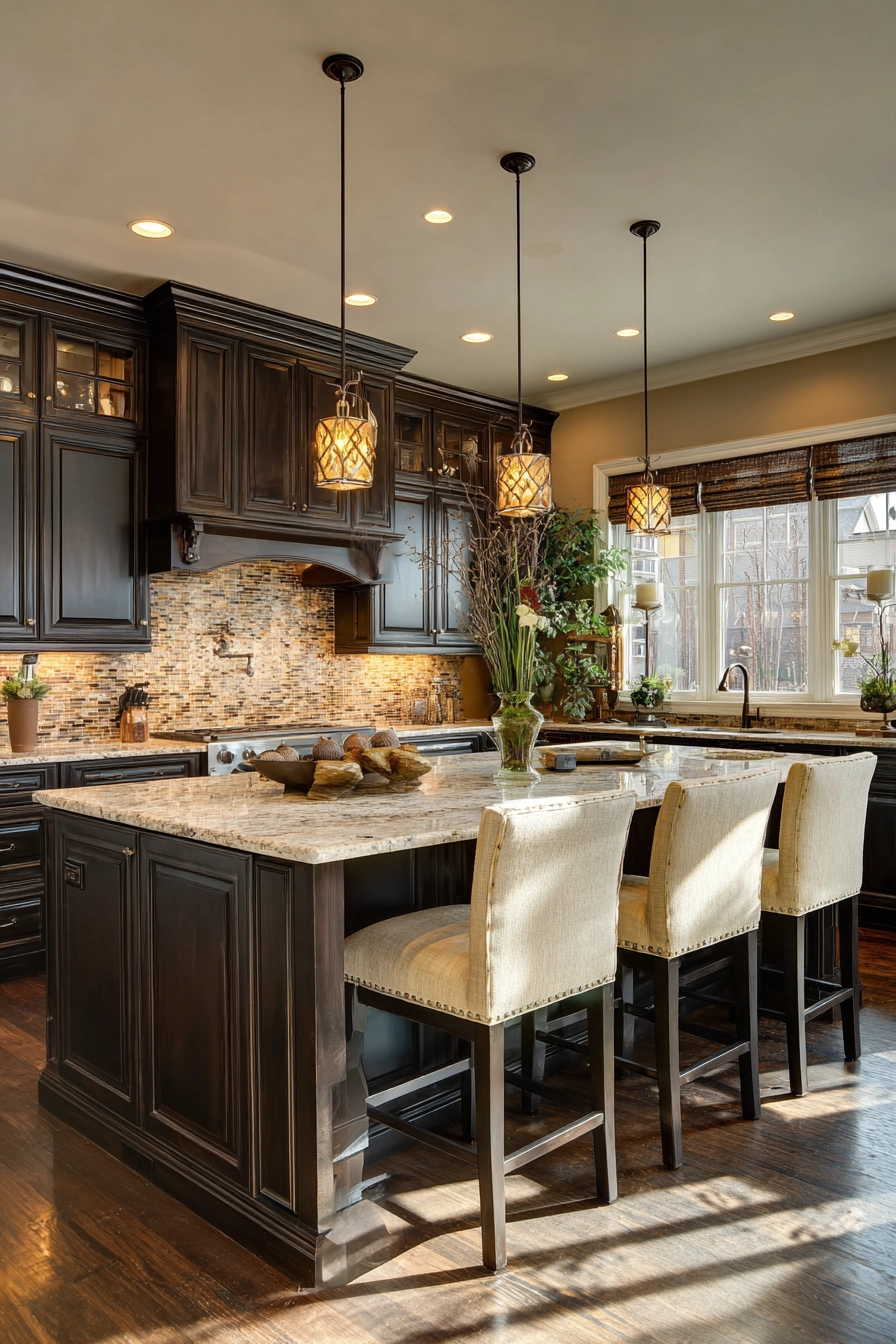 Brown kitchen ideas 36