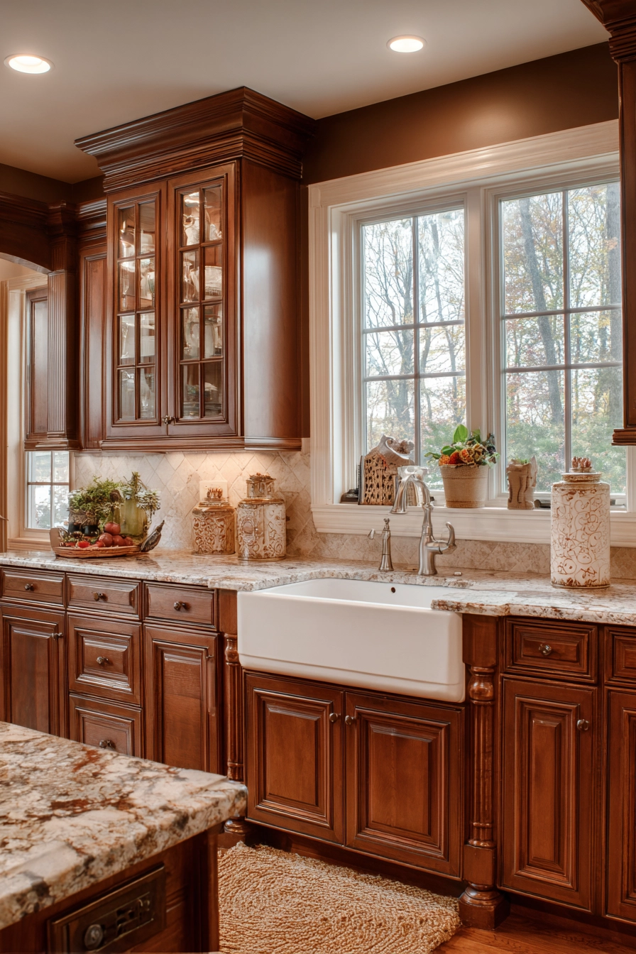 Brown kitchen ideas 40