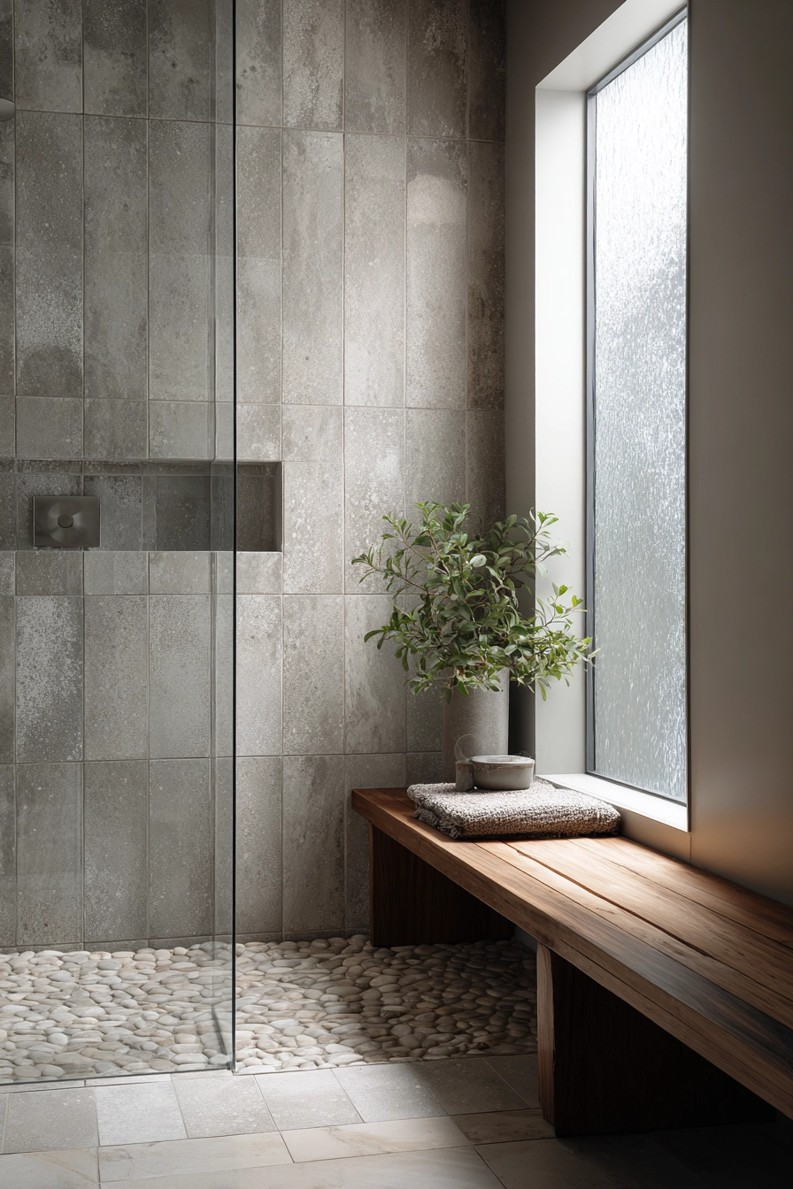 Japandi style bathroom 10