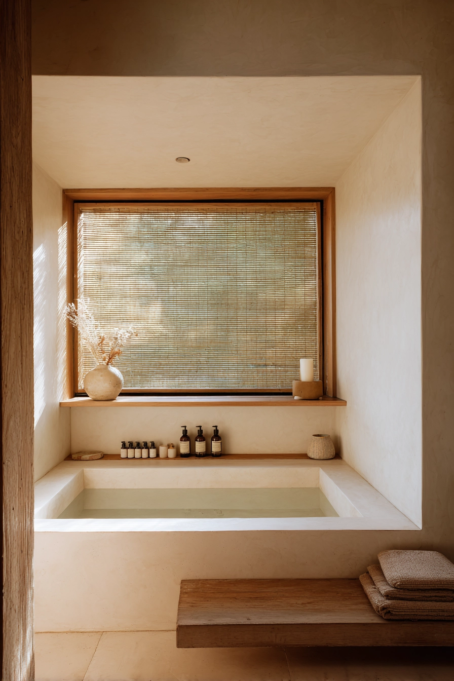 Japandi style bathroom 13