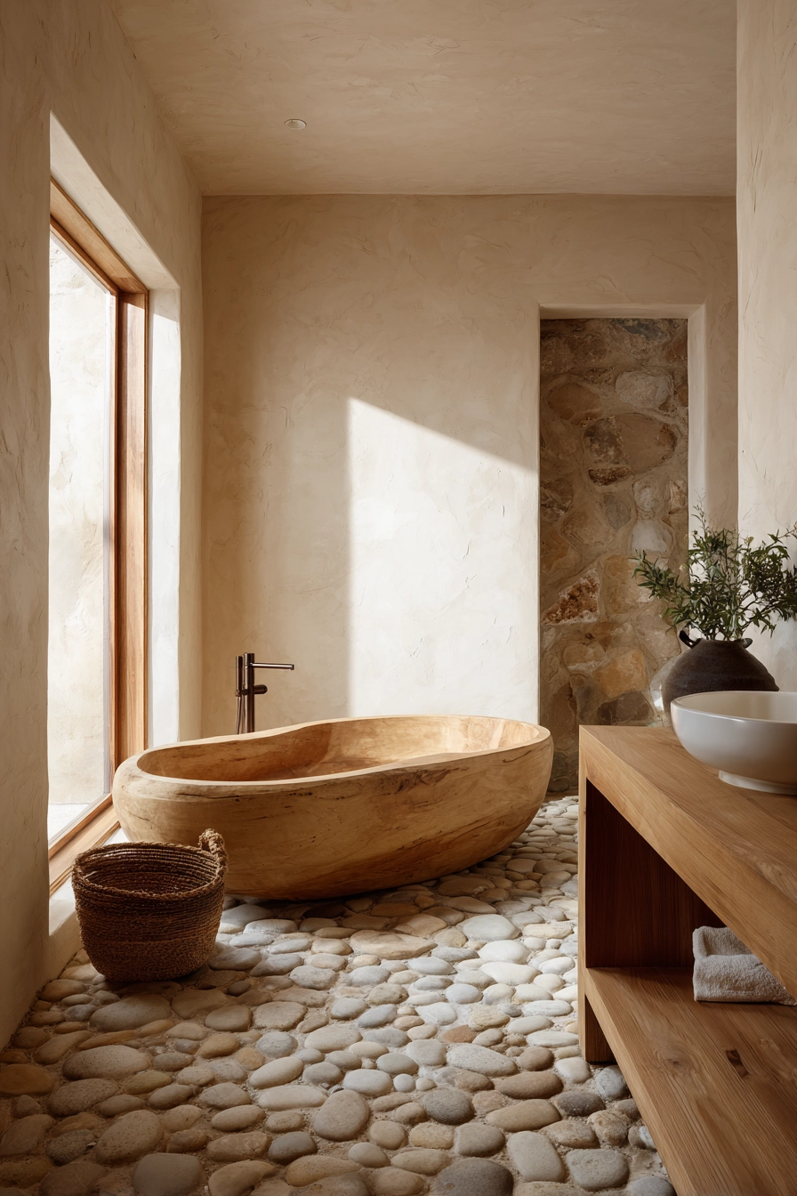 Japandi style bathroom 2