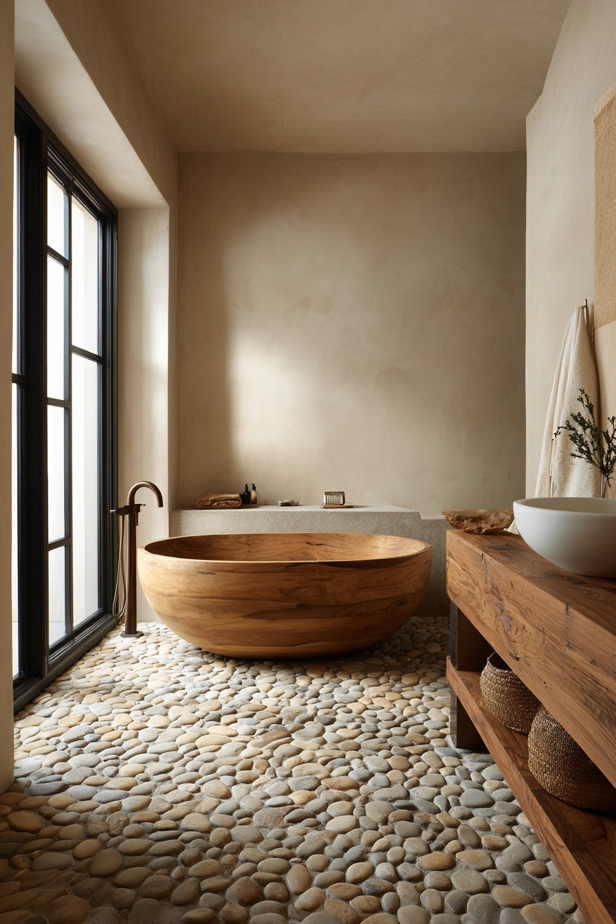 Japandi style bathroom 3