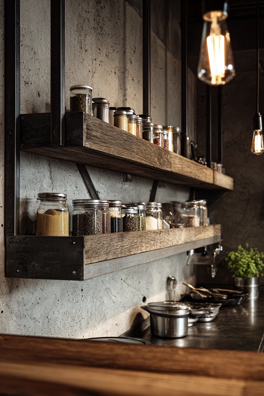 Kitchen shelf design 13