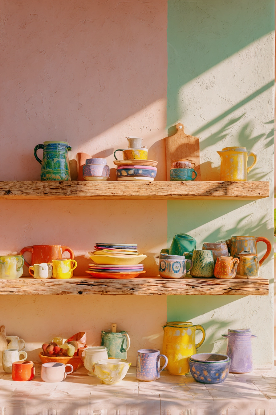 Kitchen shelf design 37