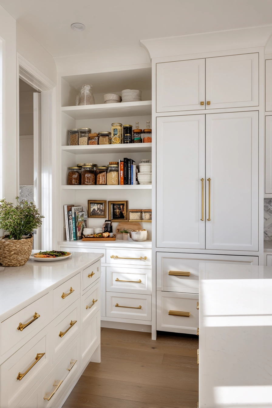 White and gold kitchen 31