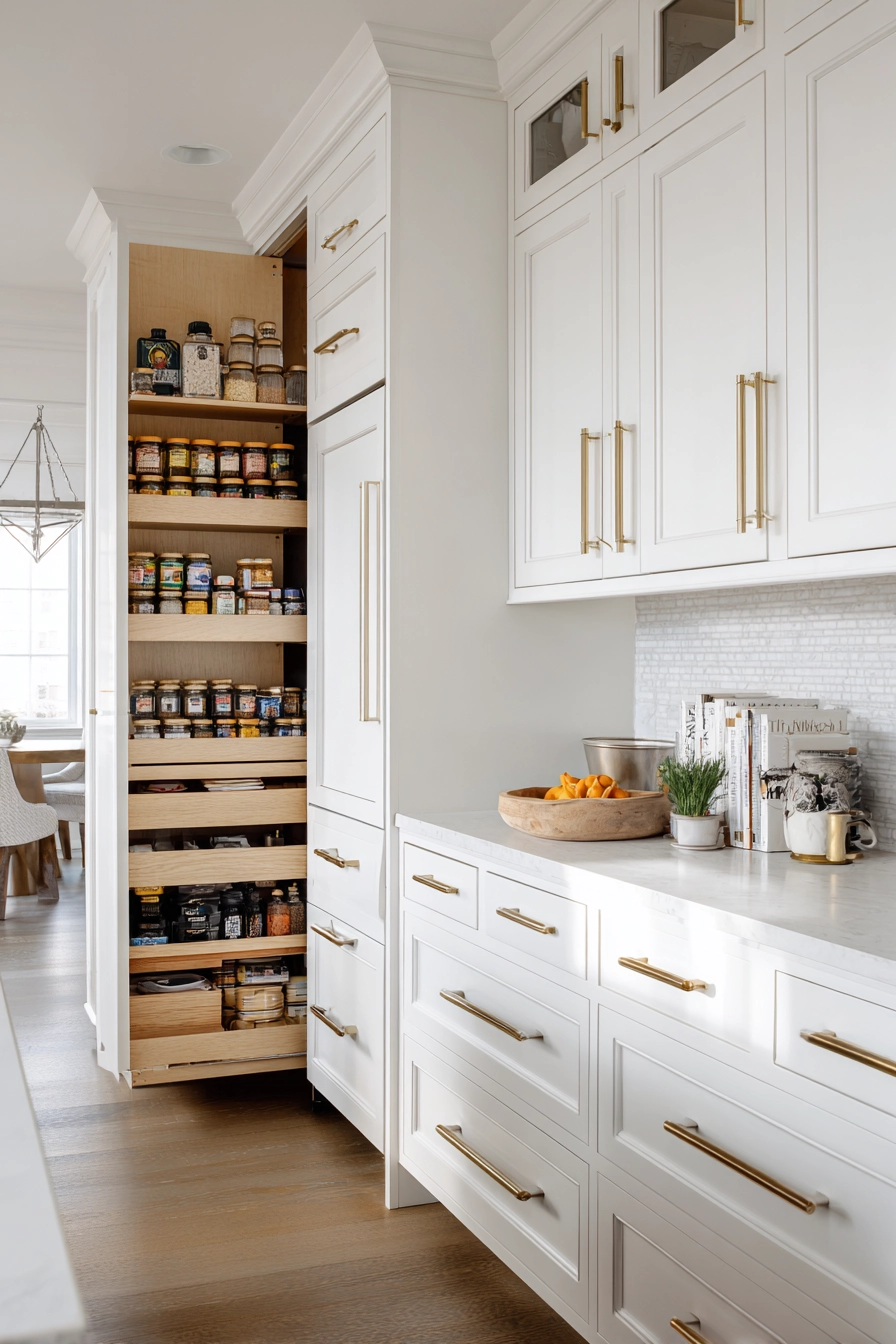 White and gold kitchen 32