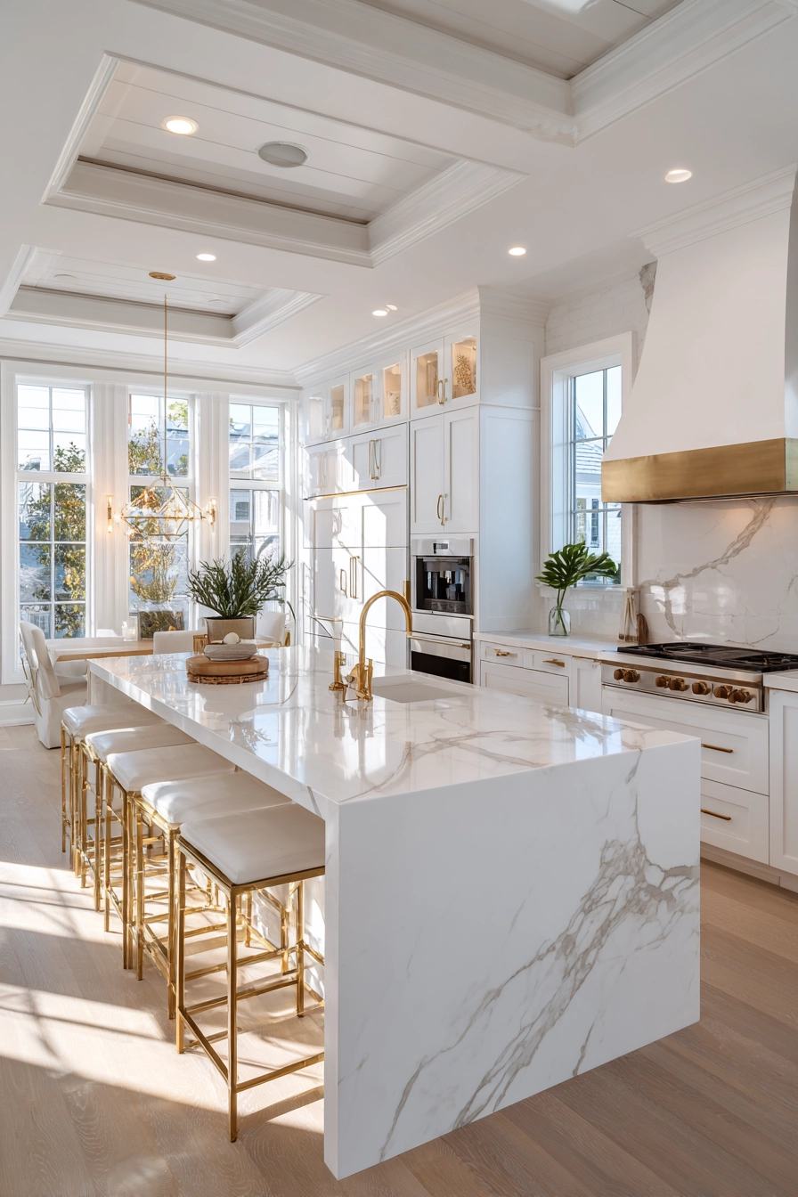 White and gold kitchen 4