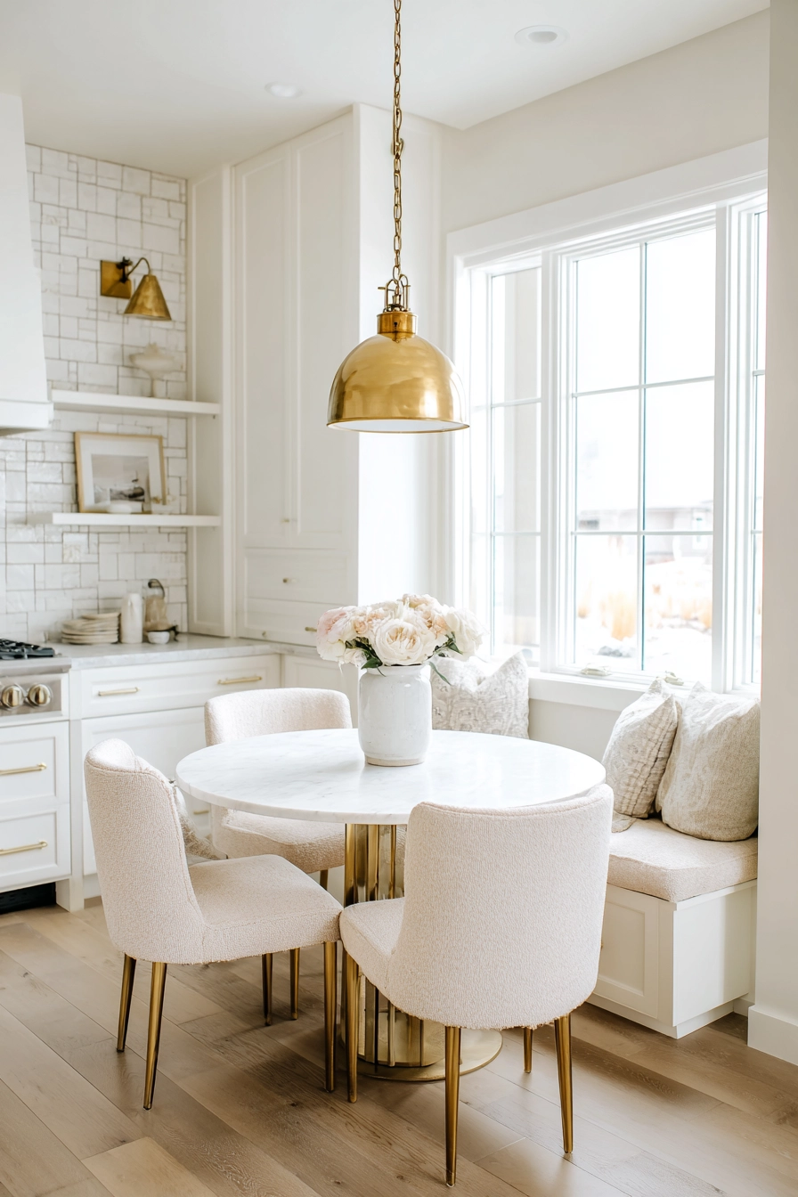 White and gold kitchen 5
