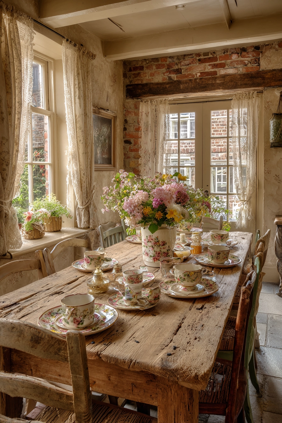 English Cottage Dining Room: Embracing Rustic Charm and Cozy Elegance