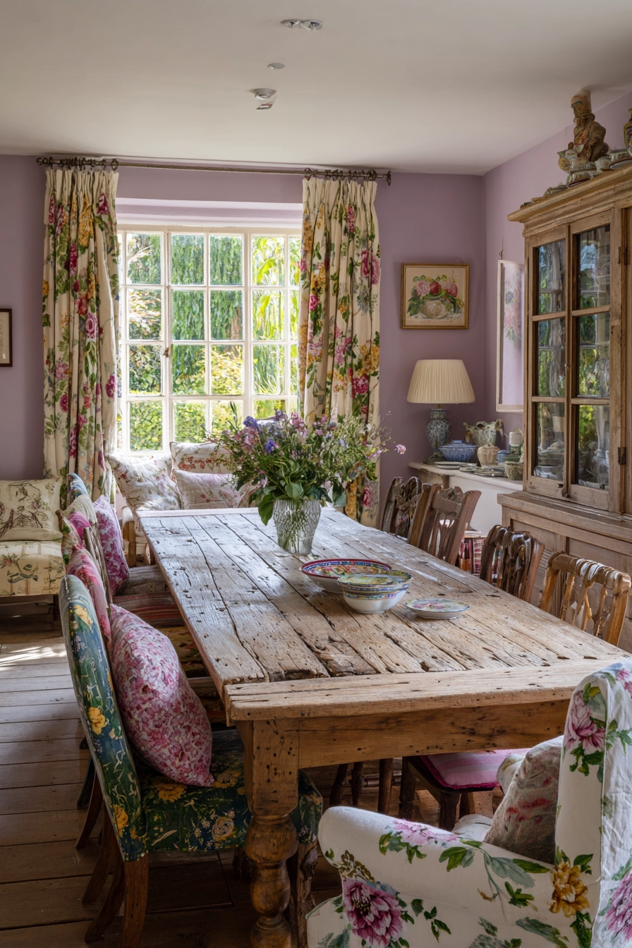 english cottage dining room 30
