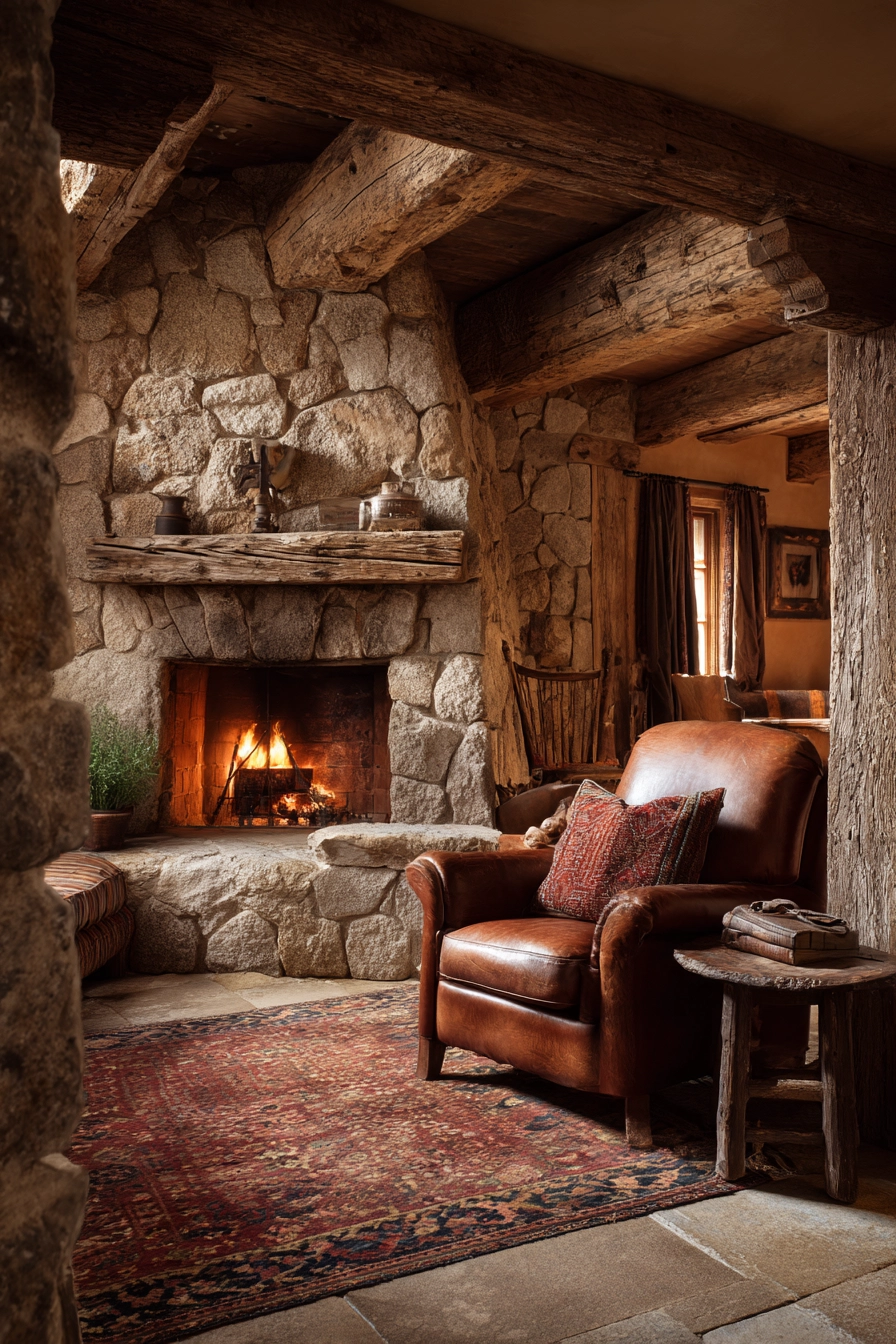 fireplace ideas living room 11