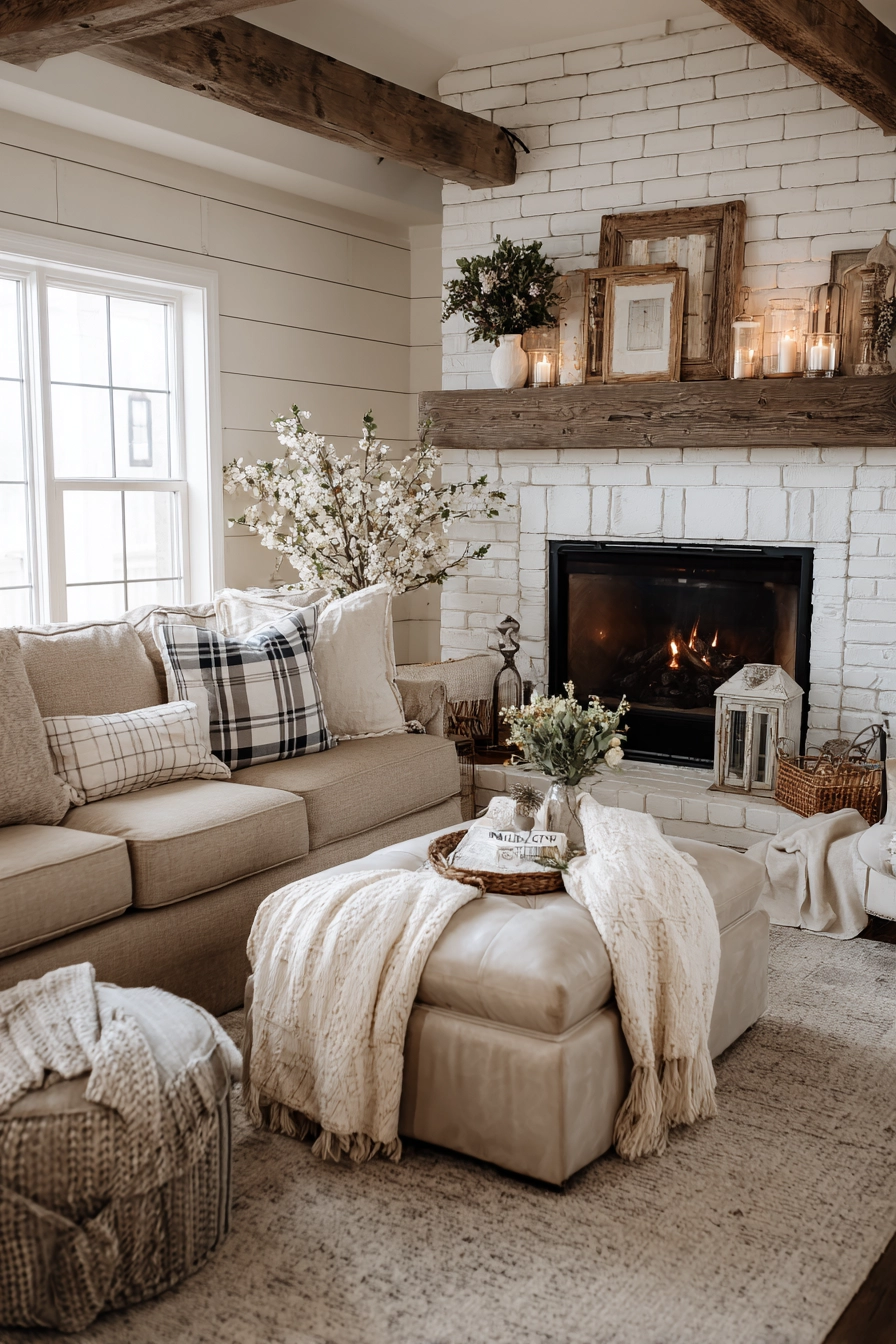 fireplace ideas living room 21