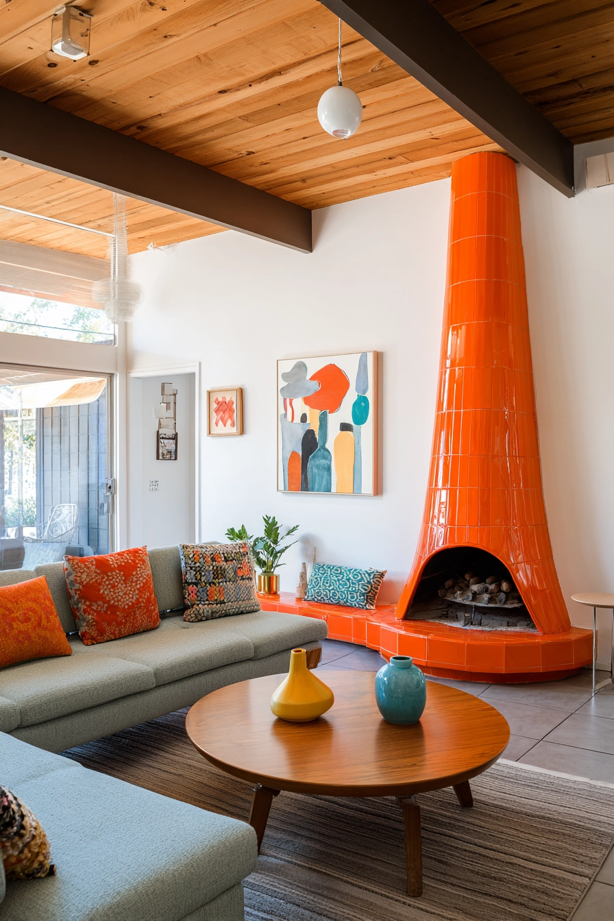 fireplace ideas living room 38