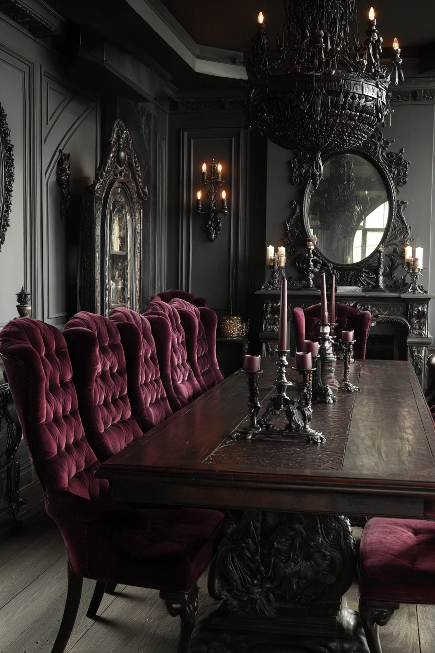 Gothic Dining Room: Embracing the Dark Elegance