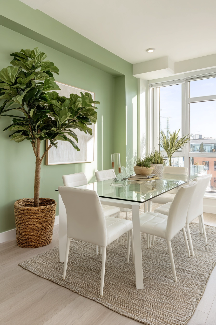 green dining room ideas 6
