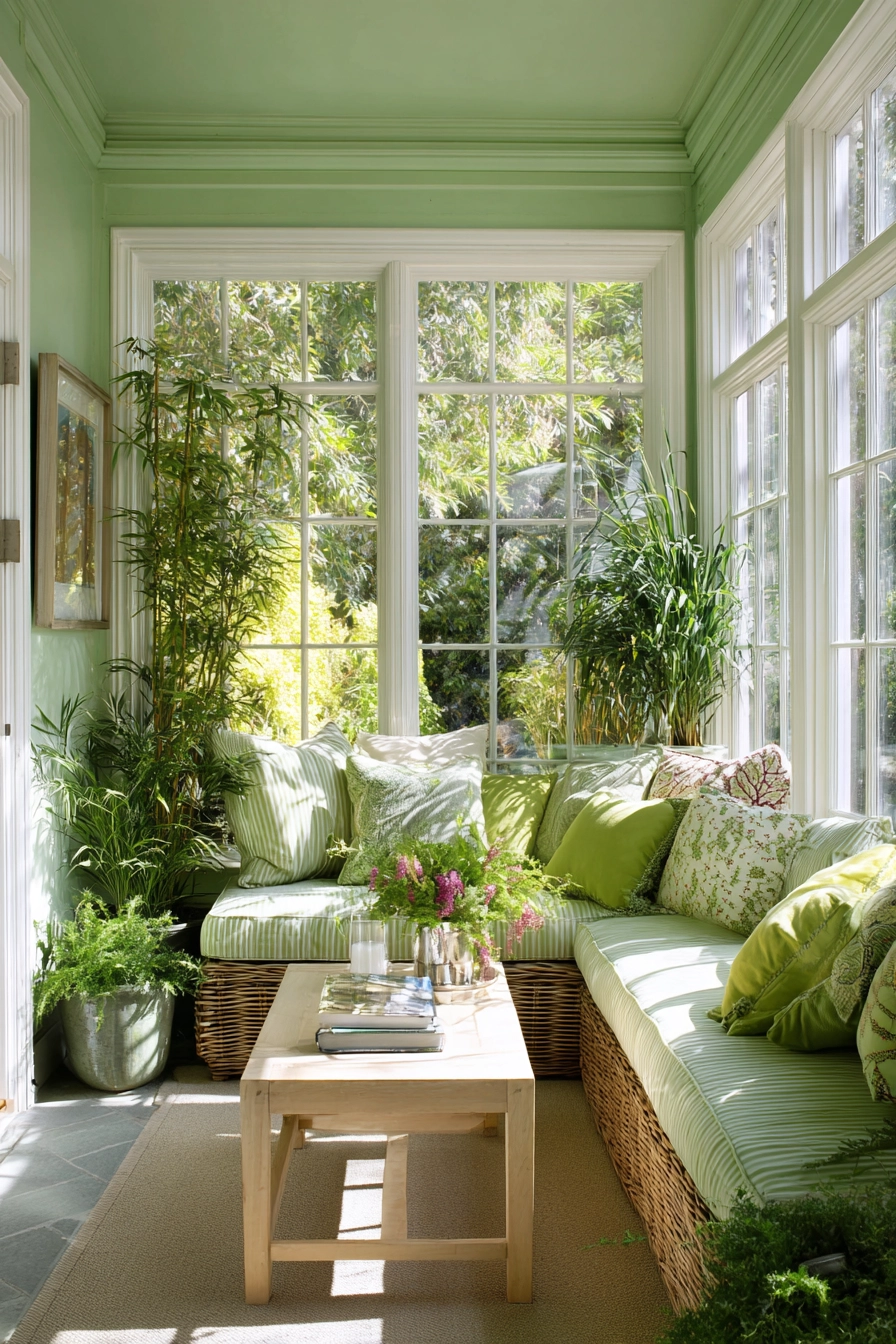 Green Sunroom: A Sanctuary of Light and Nature