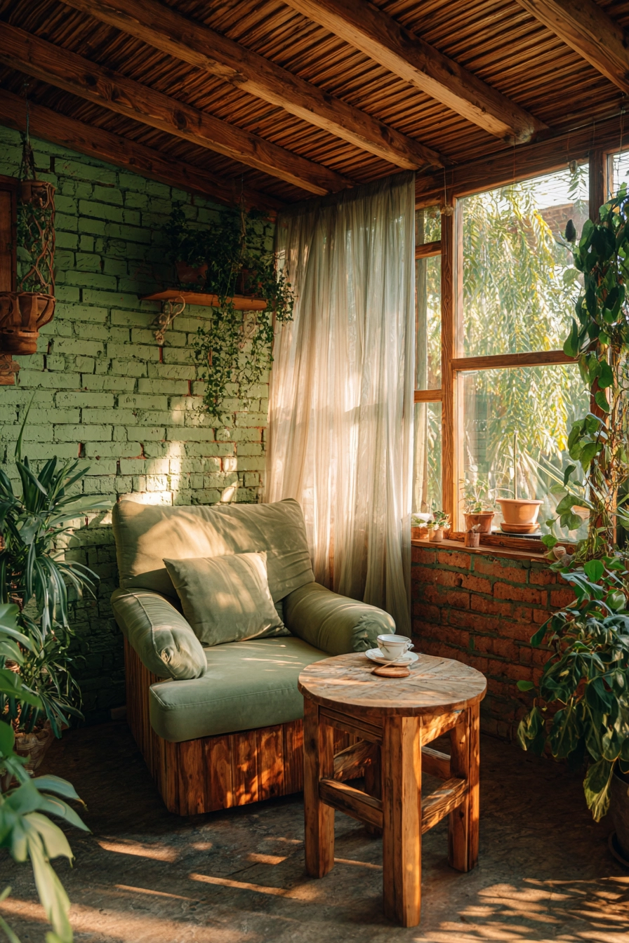 green sunroom 17