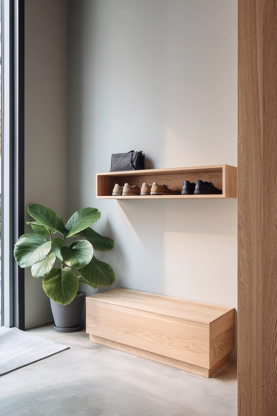 hallway shoe storage 36