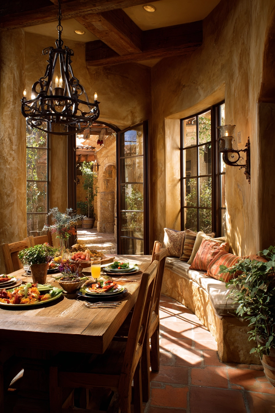 mediterranean dining room 25