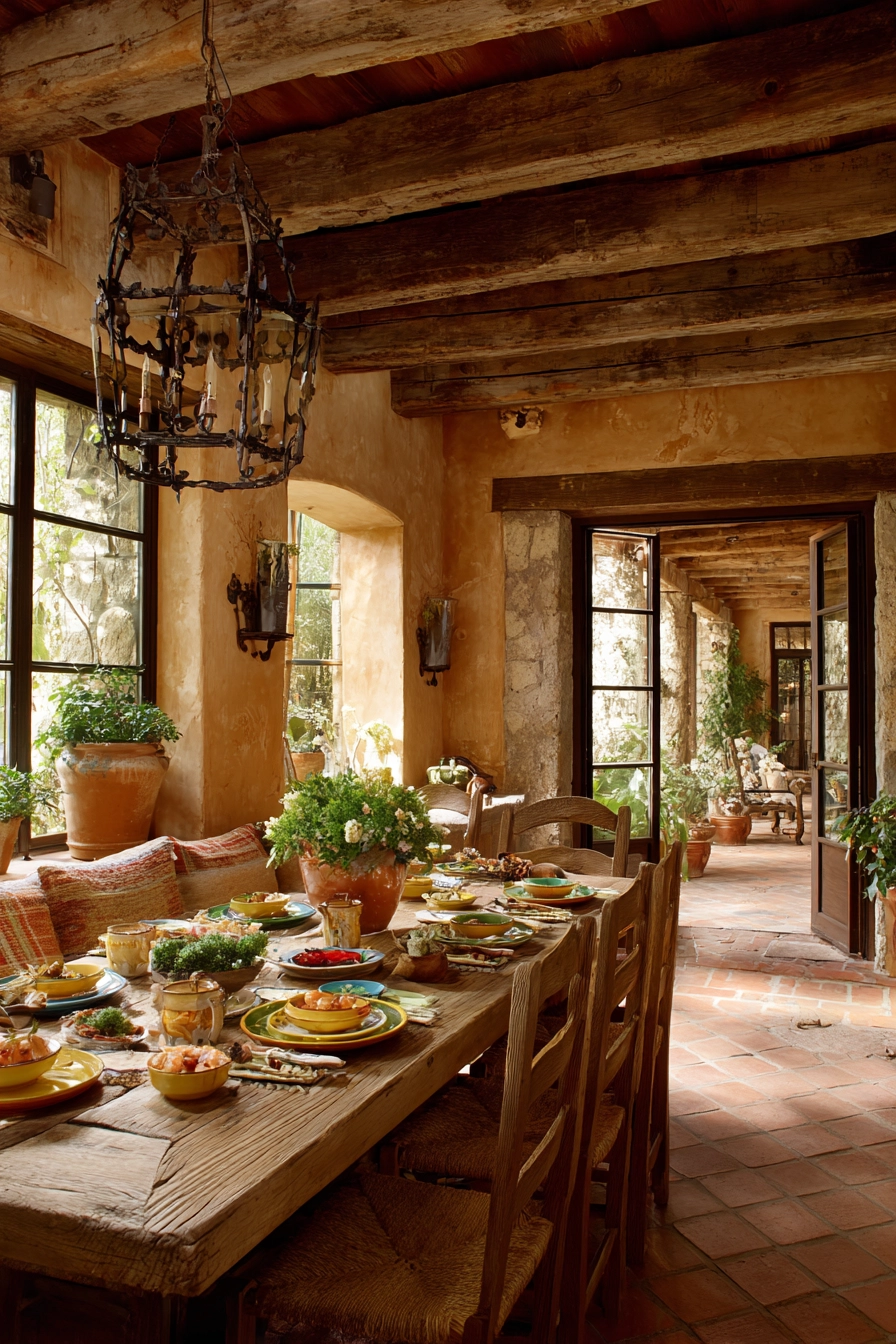 mediterranean dining room 26